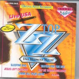 ZZ TOP - Una Hermosa Noche ( Live in the USA , 1987 ) front cover