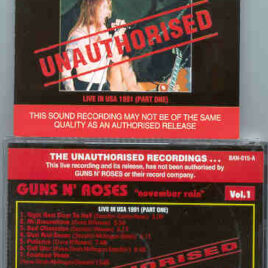 Guns N' Roses - Unauthorized , November Rain Vol. 1 ( Live in USA 1991 )
