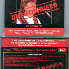 Paul McCartney - Unauthorized Vol 1 ( Back in the USA Vol. 1 ) ( Australia ) ( Banana )