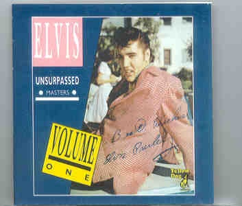 Elvis Presley – The Unsurpassed Masters Vol. 1 ( Rare & Rockin’ in the 50’s ) ( Yellow Dog ) front cover Elvis Presley - The Unsurpassed Masters Vol. 1 ( Rare & Rockin' in the 50's ) ( Yellow Dog ) front cover