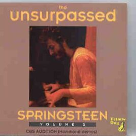 Bruce Springsteen - The Unsurpassed Springsteen Vol. 3  ( Yellow Dog ) front cover