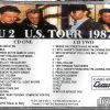 U2 - U.S. Tour 1987 ( 2 CD!!!!! set )  ( Los Angeles California , USA , 1987 & New York 1987 )