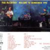 Paul McCartney - Welcome To Soundcheck ( 2 CD SET ) ( Tokiodome , November 12th , 1993 )