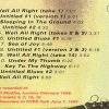 Eric Clapton - We'll All Right ( Blind Faith at Morgan Studios 1969 & Hyde Park June 7th , 1969 )