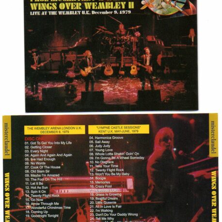 Paul McCartney - Wings Over Wembley II ( 2 CD SET )( Dec 9th , 1979 Wembley Arena & Lympne Castle Sessions )( Misterclaudel ) 