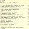 ZZ TOP - She Loves My Automobile  ( On Stage )( Recorded Live in Passaic , New Jersey , in June 1980 )