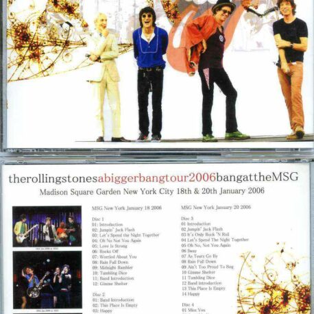 Rolling Stone - Bang At The MSG ( 4 CD SET ) ( Madison Square Garden , New York City , USA , January 18th & 20th , 2006 )