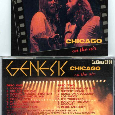 Genesis - Chicago On The Air ( 2 CD ) ( Chicago City Auditorium , Feb 17th , 1977 plus Uptown Theatre Oct 13th 78 )