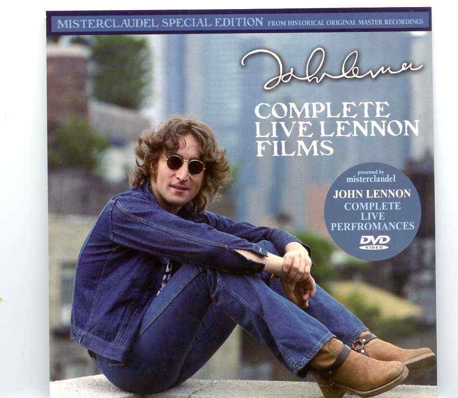 John Lennon – Complete Live Lennon Films ( 2 DVD SET ) ( Misterclaudel ) front cover John Lennon - Complete Live Lennon Films ( 2 DVD SET ) ( Misterclaudel ) front cover