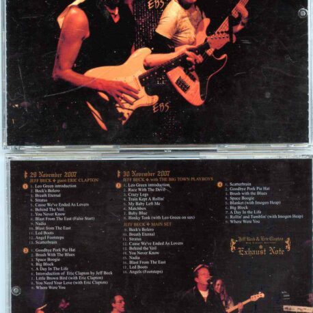 Jeff Beck - Exhaust Note ( 4 CD SET ) ( With Eric Clapton Live at Ronnie Scott's London , UK , November 29th & 30th , 2007 )