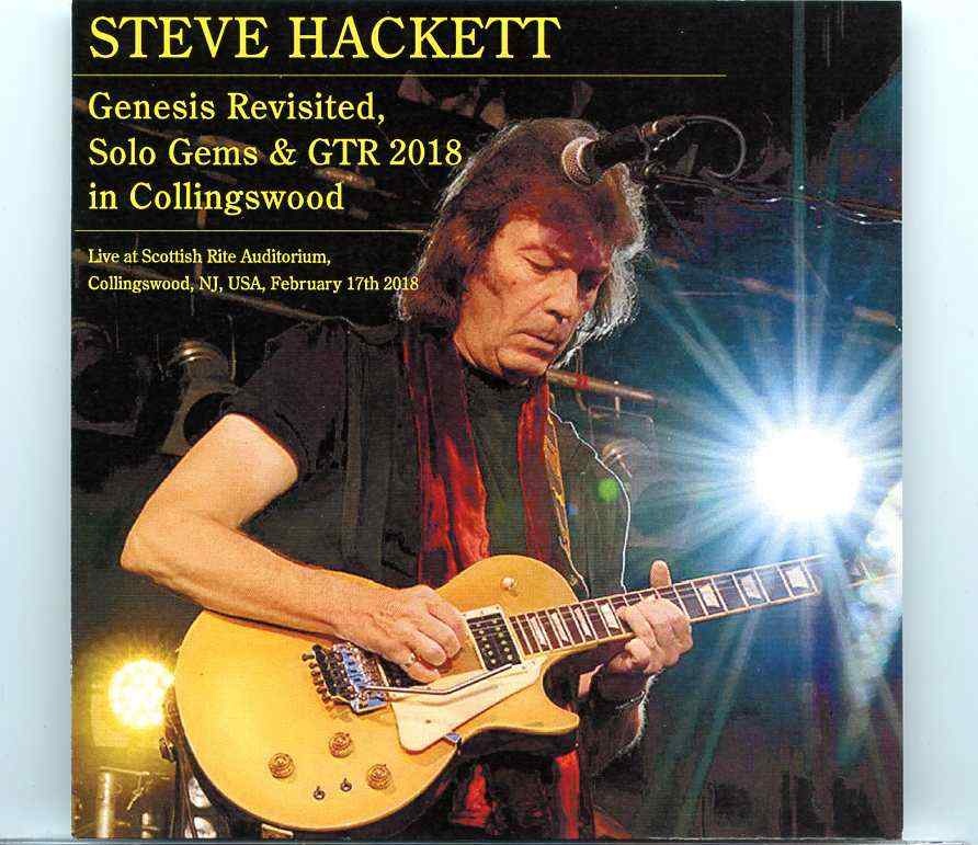 Genesis – Genesis Revisited ( 2 CD )( Steve Hackett At Scottish Rite Auditorium , Collingswood , New Jersey Feb 17th , 2018 ) front cover Genesis - Genesis Revisited ( 2 CD )( Steve Hackett At Scottish Rite Auditorium , Collingswood , New Jersey Feb 17th , 2018 ) front cover