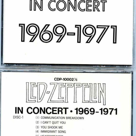 Led Zeppelin - In Concert 1969 - 1971 ( 2 CD SET ) ( Various venues soundboard live cuts from 1969 thru 1971 )