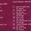 Neil Young - Late Night Set ( Universal Studios , Los Angeles CA February 1993 & Hara Arena , Dayton , OH , USA , September 1993 )