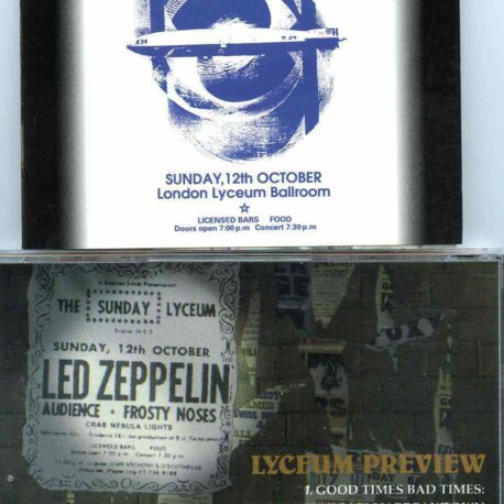 Led Zeppelin - Lyceum Preview  ( Lyceum Ballroom , London , UK , Sunday October 12th , 1969 )