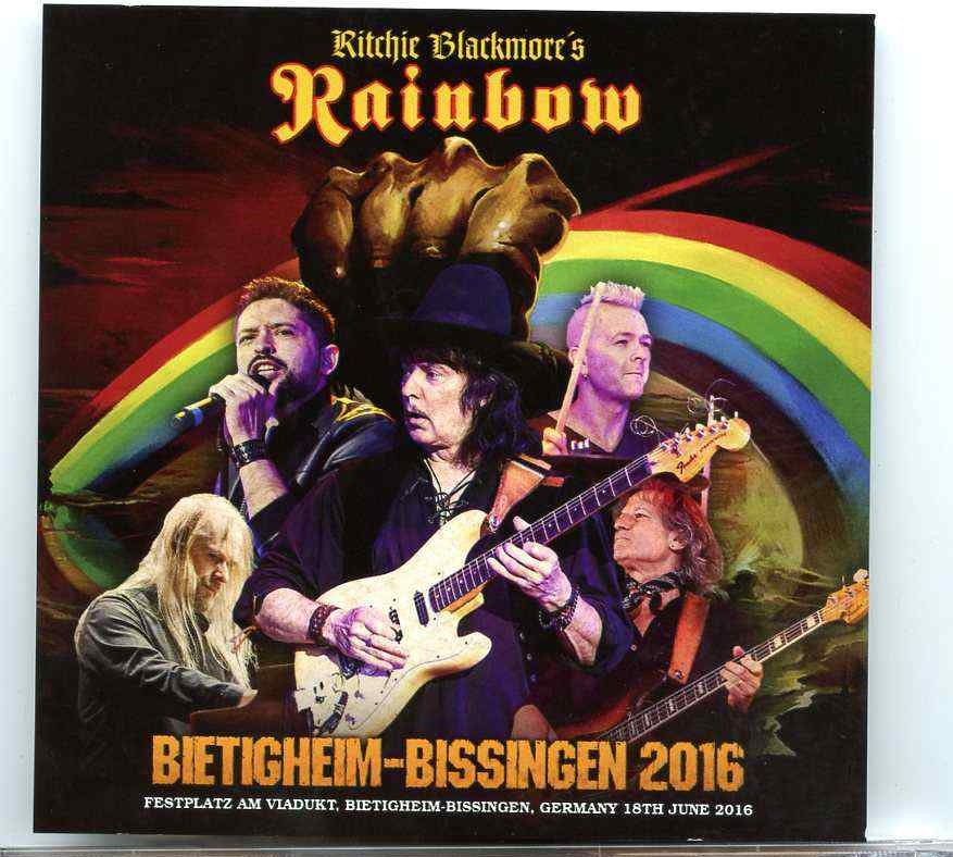 Rainbow – Bietigheim Bissingen 2016 ( 2 CD ) ( At Eestplatz Am Viaduct ,Bietigheim Bissingen , Germany June 18th , 2016 ) front cover Rainbow - Bietigheim Bissingen 2016 ( 2 CD ) ( At Eestplatz Am Viaduct ,Bietigheim Bissingen , Germany June 18th , 2016 ) front cover