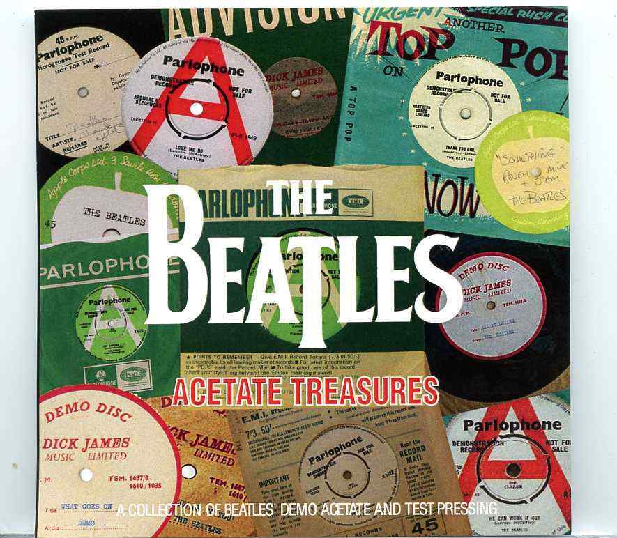 The Beatles- Acetates Treasures ( 2019 BEATFILE ) ( Beatles Demo Acetates And Test Pressings Collection ) front cover The Beatles- Acetates Treasures ( 2019 BEATFILE ) ( Beatles Demo Acetates And Test Pressings Collection ) front cover