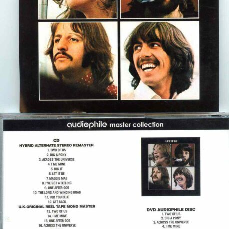 The Beatles- Audiophile Master Collection - Let It Be  ( 1 CD - 1 Audiophile DVD SET )