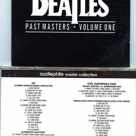 The Beatles- Audiophile Master Collection - Past Masters Vol 1  ( 1 CD - 1 Audiophile DVD SET )