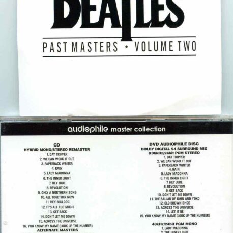 The Beatles- Audiophile Master Collection - Past Masters Vol 2  ( 1 CD - 1 Audiophile DVD SET )