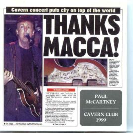 Paul McCartney- Thanks Macca ! ( Fire Power ) ( Live at The Cavern Club , December 14th , 1999 ) front cover
