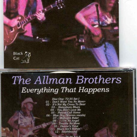 Allman Brothers- Everything That Happens ( 2 CD SET ) ( Blossom Music Center , Cuyahoga Falls , OH , USA , July 12th , 1989 )