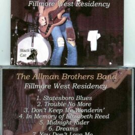 Allman Brothers- Fillmore West Residency ( Soundboard from Fillmore West ; San Francisco , CA , January 28th , 1971 )