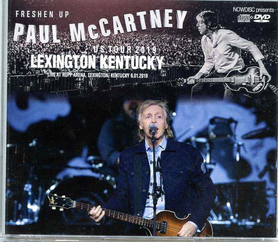 Paul McCartney- Lexington , Kentucky 2019 ( 3 CD + 1 DVD SET ) ( Rupp Arena , Lexington , KY , USA , June 1st , 2019 ) front cover Paul McCartney- Lexington , Kentucky 2019 ( 3 CD + 1 DVD SET ) ( Rupp Arena , Lexington , KY , USA , June 1st , 2019 ) front cover