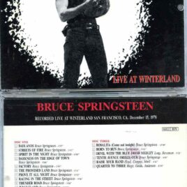 Bruce Springsteen- Live at Winterland ( 3 cd set ) ( GOLDEN STARS ) ( Recorded Live At Winterland , San Francisco , CA , USA , Dec 15th , 1978 )