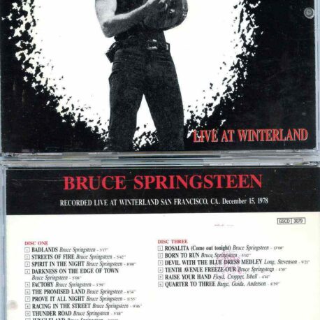 Bruce Springsteen- Live at Winterland ( 3 cd set ) ( GOLDEN STARS ) ( Recorded Live At Winterland , San Francisco , CA , USA , Dec 15th , 1978 )