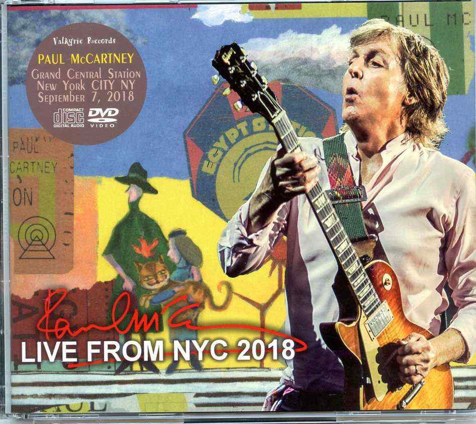 Paul McCartney- Live From NYC 2018 ( 2 CD + 1 DVD Set ) ( Valkyrie ) ( ( Live at Grand Central Station , New York , USA , Sept 7th , 2018 ) front cover Paul McCartney- Live From NYC 2018 ( 2 CD + 1 DVD Set ) ( Valkyrie ) ( ( Live at Grand Central Station , New York , USA , Sept 7th , 2018 ) front cover