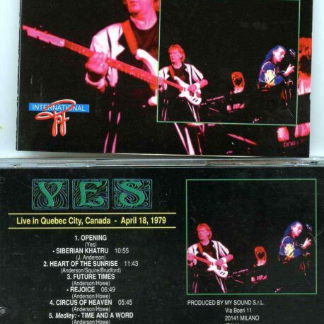 Yes- Live In Canada April 18th , 1979  ( Live at Le Colisee De Quebec , Quebec City , Canada Wednesday April 18th , 1979 )