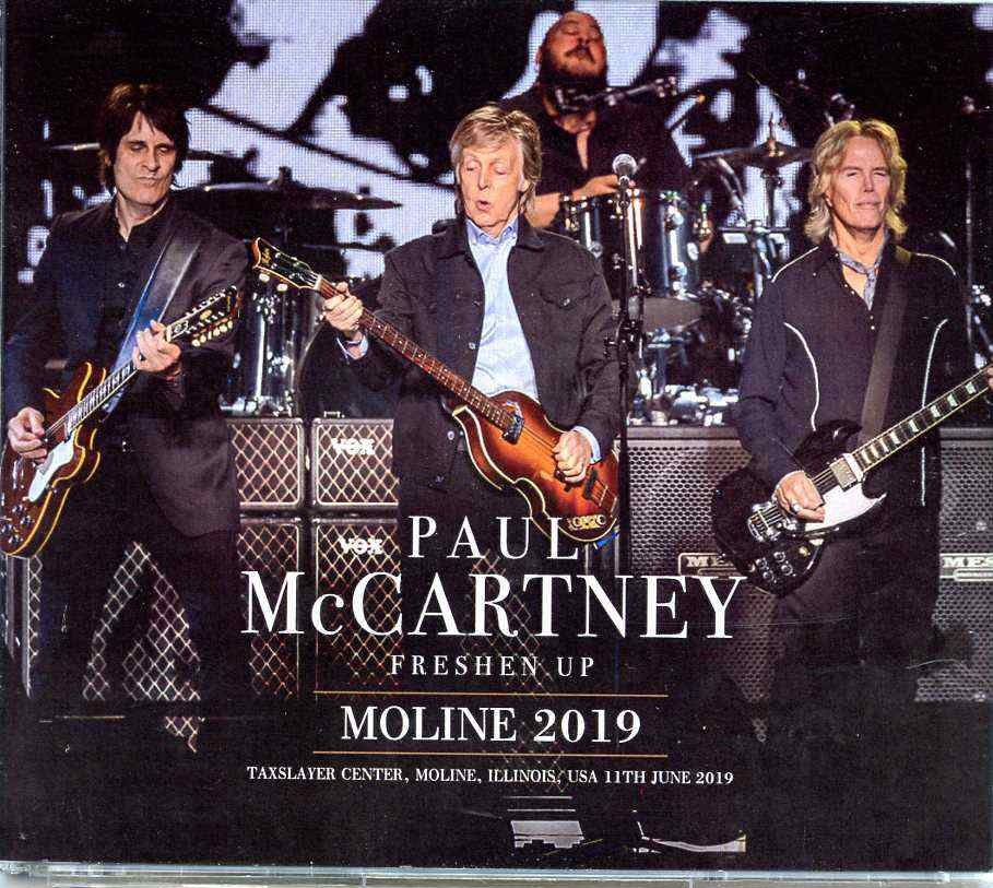 Paul McCartney- Moline 2019 ( 3 CD SET ) ( UXBRIDGE ) ( Live at Taxlayer Center , Moline , Illinois , USA , June 11th , 2019 ) front cover Paul McCartney- Moline 2019 ( 3 CD SET ) ( UXBRIDGE ) ( Live at Taxlayer Center , Moline , Illinois , USA , June 11th , 2019 ) front cover
