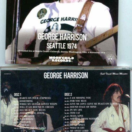 George Harrison- Seattle 1974 ( 2 CD SET ) ( 2020 MOONCHILD RECORDS )( Seattle Center Coliseum Nov 4th , 1974 )