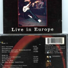 Live In Europe ( 2 CD ) ( Assortment of Tracks performed live along European Tour )