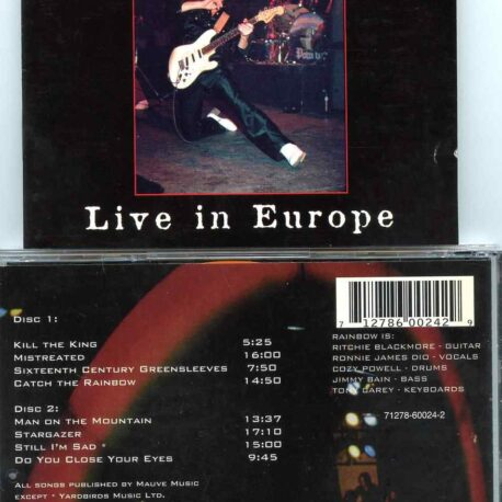 Live In Europe ( 2 CD ) ( Assortment of Tracks performed live along European Tour )