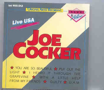 Joe Cocker – Live USA front cover Joe Cocker - Live USA front cover