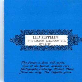 Led Zeppelin - The Lyceum Ballroom ( TOTONKA ) ( The Lyceum Ballroom, UK, October 12th, 1969 ) front cover