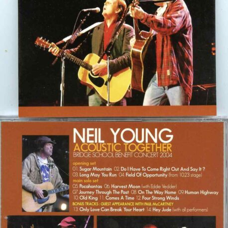 Neil Young - Acoustic Together ( With Paul McCartney , Eddie Vedder at Bridge Benefit Concert 2004 )