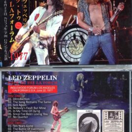 Zeppelin - Back To LA Forum ( 3 CD SET ) ( Wendy ) ( Inglewood Forum, Los Angeles, California, June 22nd, 1977 )