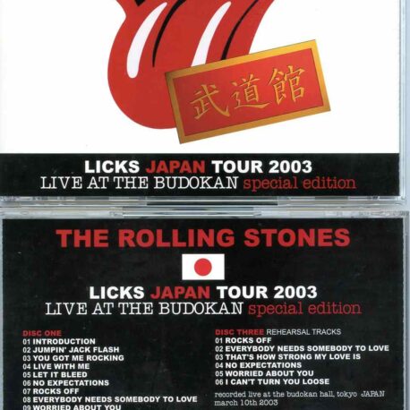 Rolling Stones - Live At The Budokan Special Edition ( 3 CD Set ) ( Exile ) ( Tokyo, Japan March 10th, 2003 )