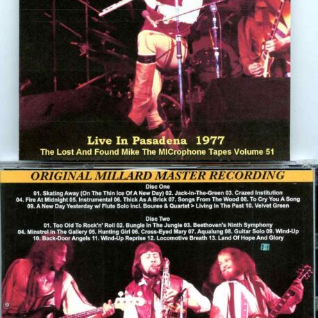 Jethro Tull - Live In Pasadena 1977 ( 2 CD SET ) ( Civic Auditorium, Pasadena, California, USA, January 14th, 1977 )