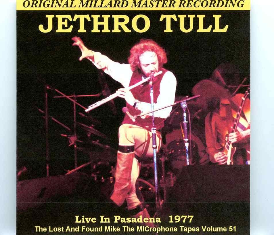 Jethro Tull – Live In Pasadena 1977 ( 2 CD SET ) ( Civic Auditorium, Pasadena, California, USA, January 14th, 1977 ) front cover Jethro Tull - Live In Pasadena 1977 ( 2 CD SET ) ( Civic Auditorium, Pasadena, California, USA, January 14th, 1977 ) front cover