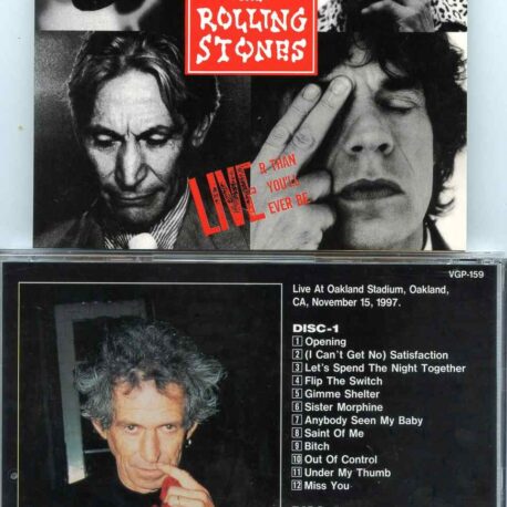 Rolling Stones - Liver Than You'll Ever Be  ( 2 CD Set ) ( Vinyl Gang ) ( Oakland, California, Nov 15th, 1997 )