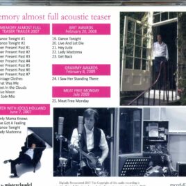Paul Mccartney - Memory Almost Full Acoustic Teaser ( Misterclaudel ) ( Teaser 2007, Jools Holland, Brit Trailer, Grammy Awards )