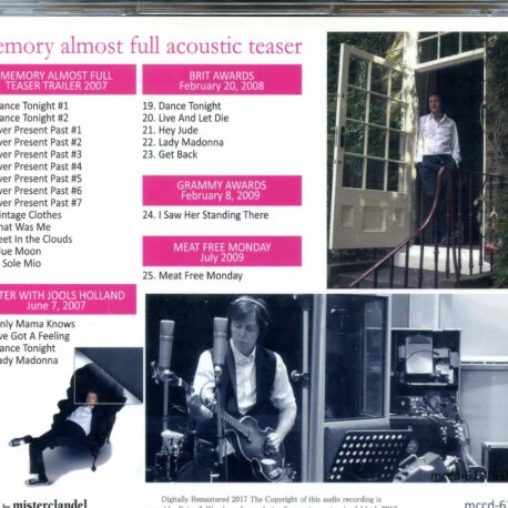 Paul Mccartney - Memory Almost Full Acoustic Teaser ( Misterclaudel ) ( Teaser 2007, Jools Holland, Brit Trailer, Grammy Awards )