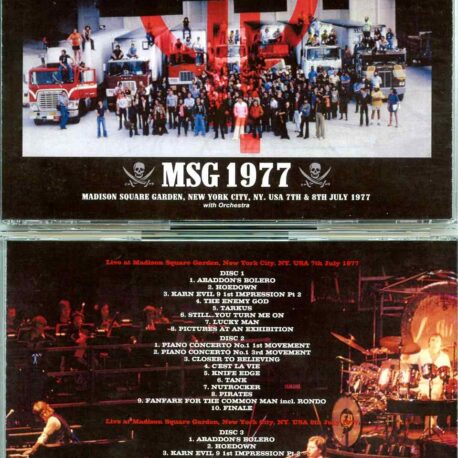 Emerson Lake And Palmer - MSG 1977 ( 5 CD SET ) ( Amity ) ( MSG, New York, USA, July 7th and 8th 1977 )