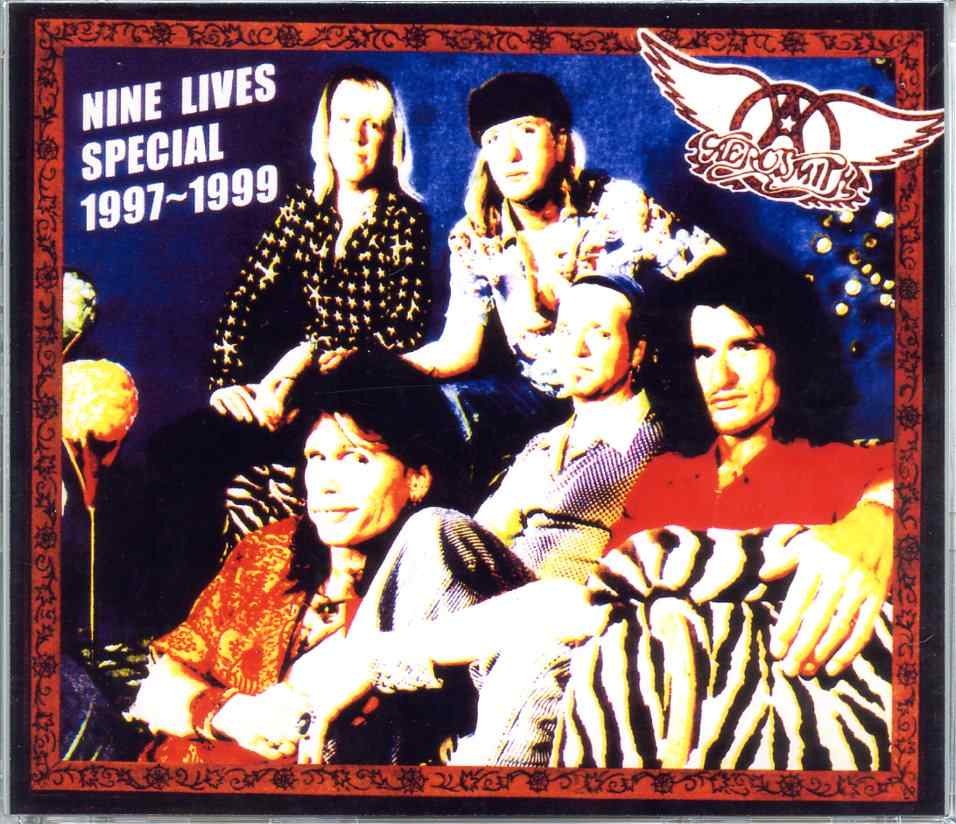 Aerosmith – Nine Lives Special 1997 – 1999 ( 1 CD – 2 DVD SET ) ( UK, Germany , Holland 1997 plus USA 98-99 and more ) front cover Aerosmith - Nine Lives Special 1997 - 1999 ( 1 CD - 2 DVD SET ) ( UK, Germany , Holland 1997 plus USA 98-99 and more ) front cover