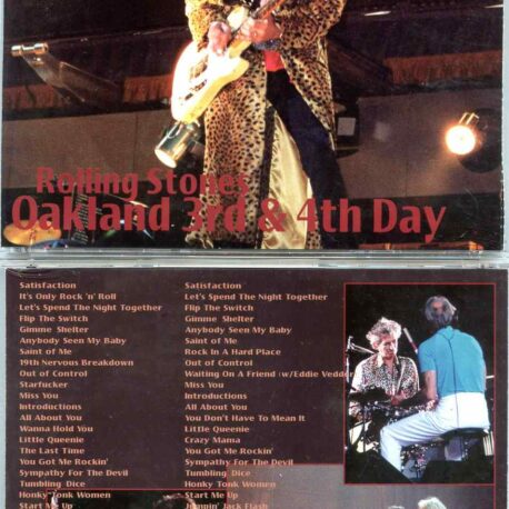 Rolling Stones - Oakland 3rd and 4th day ( 4 cd set ) ( Contraband ) ( Oakland California December 18th and 19th 1997 )