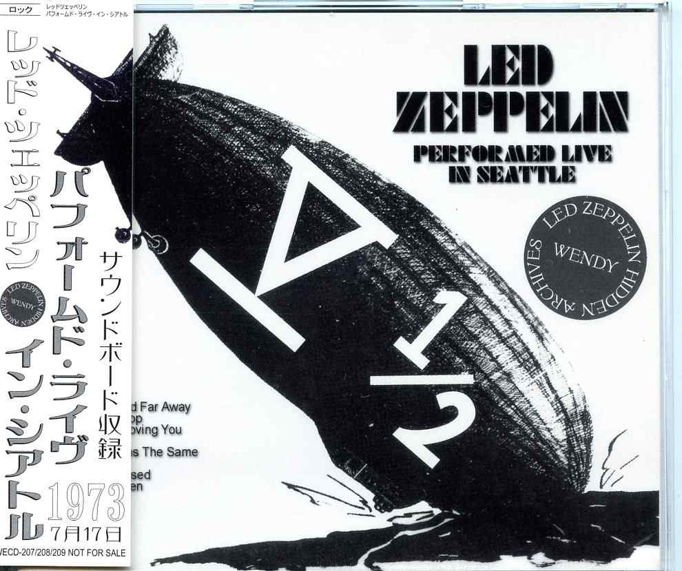 Zeppelin – V 1/2 ( 3 cd set ) ( Wendy ) ( Center Coliseum, Seattle, Washington USA July 17th, 1973 ) front cover Zeppelin - V 1/2 ( 3 cd set ) ( Wendy ) ( Center Coliseum, Seattle, Washington USA July 17th, 1973 ) front cover