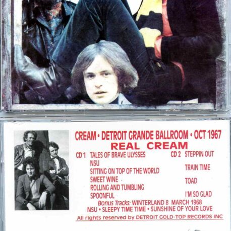 Eric Clapton - Real Cream ( 2 CD SET ) ( CREAM Live at Detroit Grande Ballroom, USA, October 1967 )